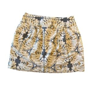 Coastal Cowgirl Linen Rayon Banana Republic Mini Skirt w Pockets Size 6